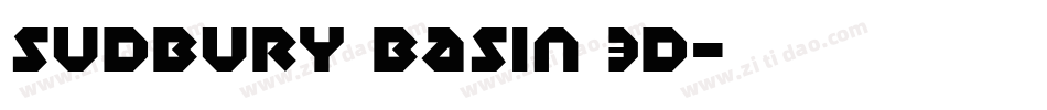 Sudbury Basin 3D字体转换